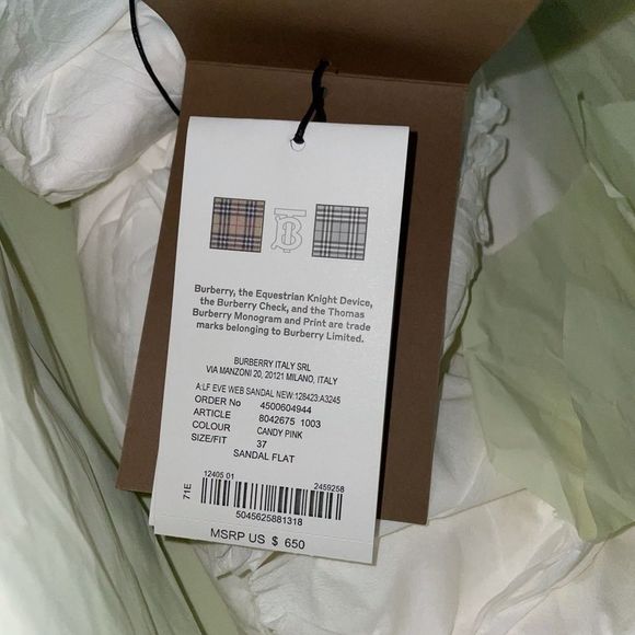 Burberry Eve Icon Stripe Sporty Sandals - Picture 6 of 7